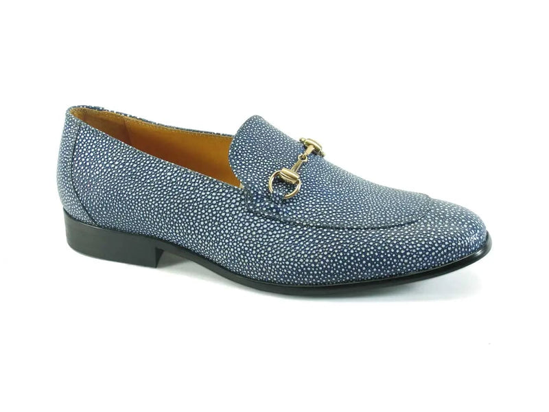 Carrucci Stingray Embossed Horsebit Loafer
