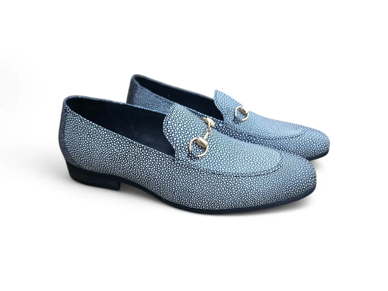 Carrucci Stingray Embossed Horsebit Loafer