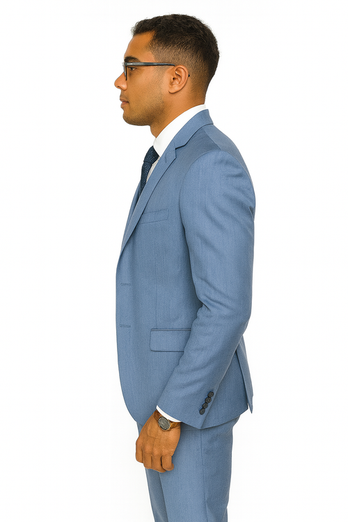 Dusty Blue Groomsmen Suits - Dusty Blue Suits