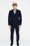Suit And Turtleneck Combo - Turtleneck Prom Outfits - Prom Turtleneck  Navy Suit