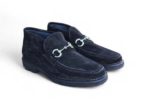 Suede Ankle Boot with Horsebit Carrucci