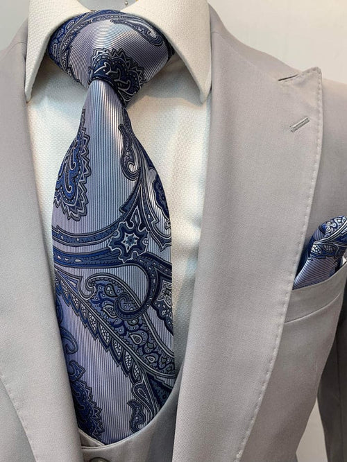 Rossi Man Suit - Tan Gray Black Navy Camel French Blue Suit