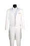 Mens Tuxedo Regular Fit Collection with Tails 3 Piece in Black