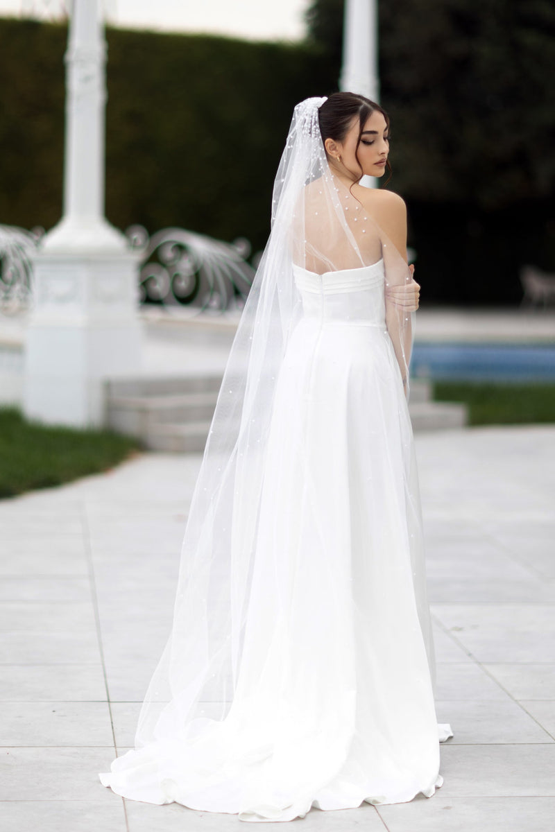 Tina Holly TW105 Wedding Ball A-Line Strapless Sweetheart Satin Dress