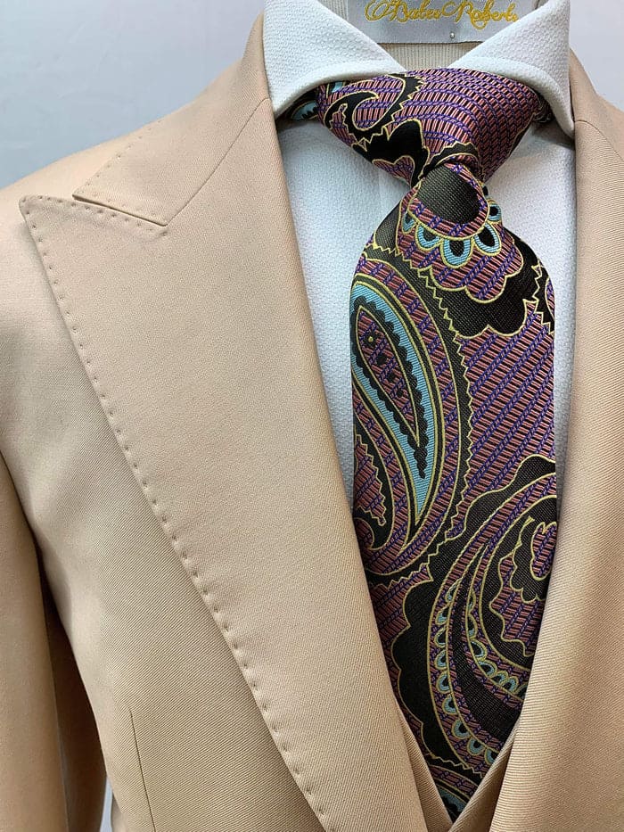 Rossi Man Suit - Tan Gray Black Navy Camel French Blue Suit
