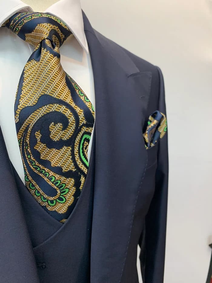 Rossi Man Suit - Tan Gray Black Navy Camel French Blue Suit