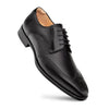 Tasso Wing Black Wingtip Derby Shoes by Mezlan – Patina Leather Brogue Lace-Ups Made in Spain