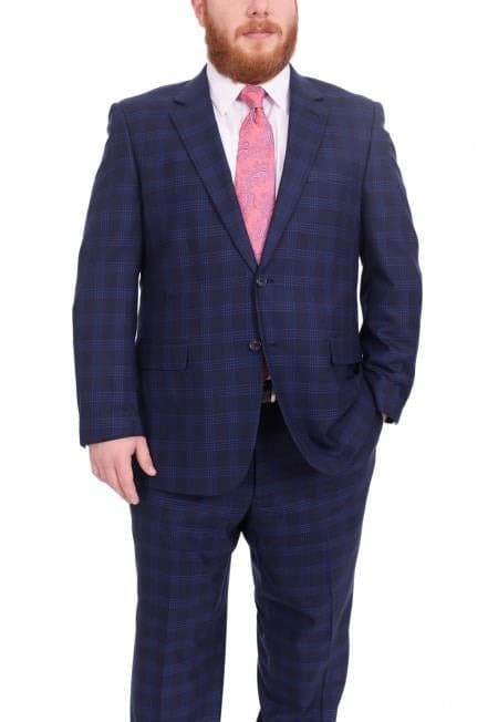 Mix and Match Suits Men's Suit Separates Wool Fabric Navy Blue Suit By Alberto Nardoni Brand main image 0