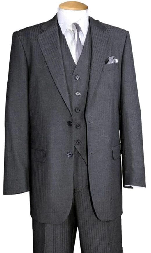 Men's Pinstripe 2 Button Suit main image 0