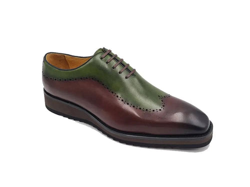 Two-Tone Lace-Up Oxford with Comfort Sole