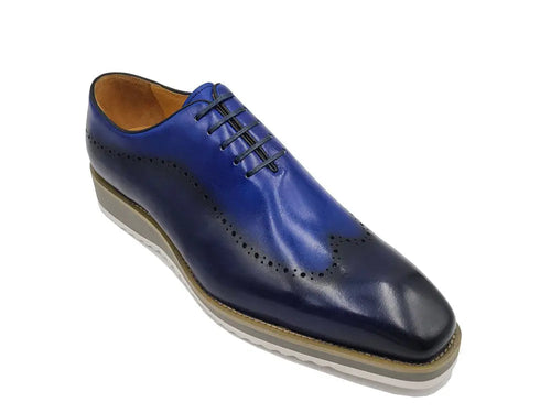 Two-Tone Lace-Up Oxford with Comfort Sole