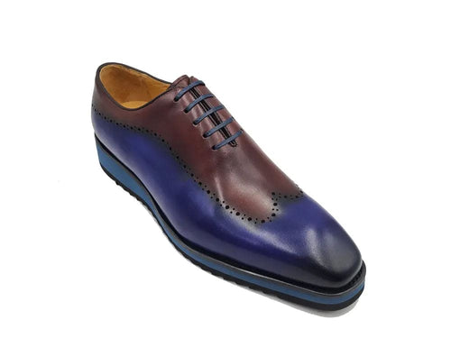 Two-Tone Lace-Up Oxford with Comfort Sole