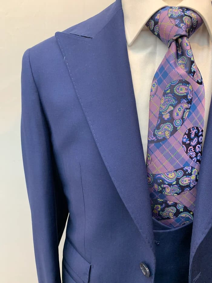 Rossi Man Suit - Tan Gray Black Navy Camel French Blue Suit