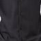 Black Tone-on-Tone Wave Texture Long Sleeve 2-Piece Walking Suit