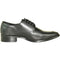 Bravo Mens Classic Moc Toe Tuxedo Prom Shoe in Black
