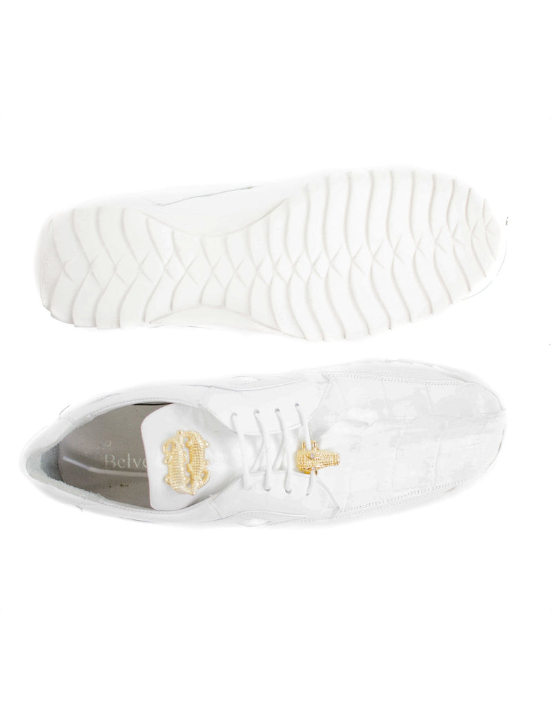 Belvedere Vasco - White Genuine Leather Luxury Shoe