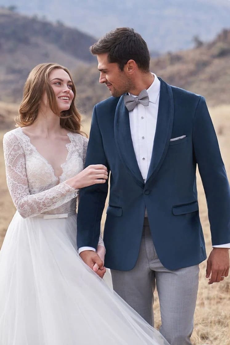 Velvet Blazer - Mens Blazer - Dinner Jacket + 'Venice' Deep Aqua Velvet Dinner Jacket - Separates