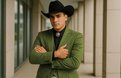 Olive Green Cowboy Tuxedos