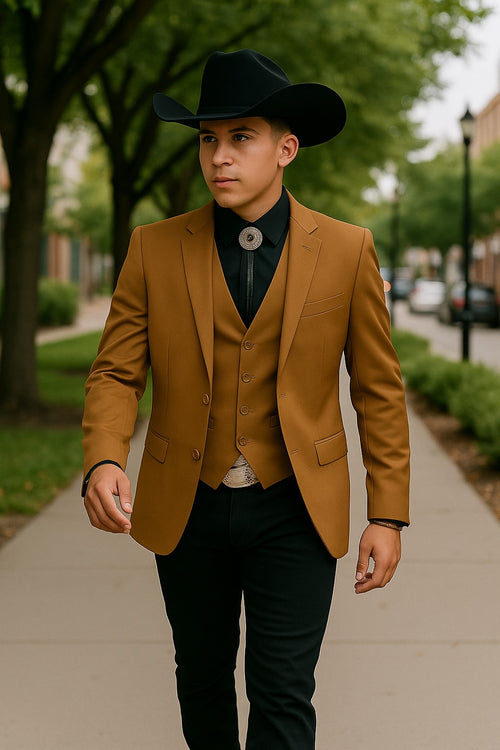 Men’s modern western wedding suit outfit