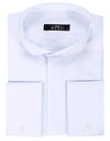 White Plain Stand Collar Formal Tuxedo Shirt