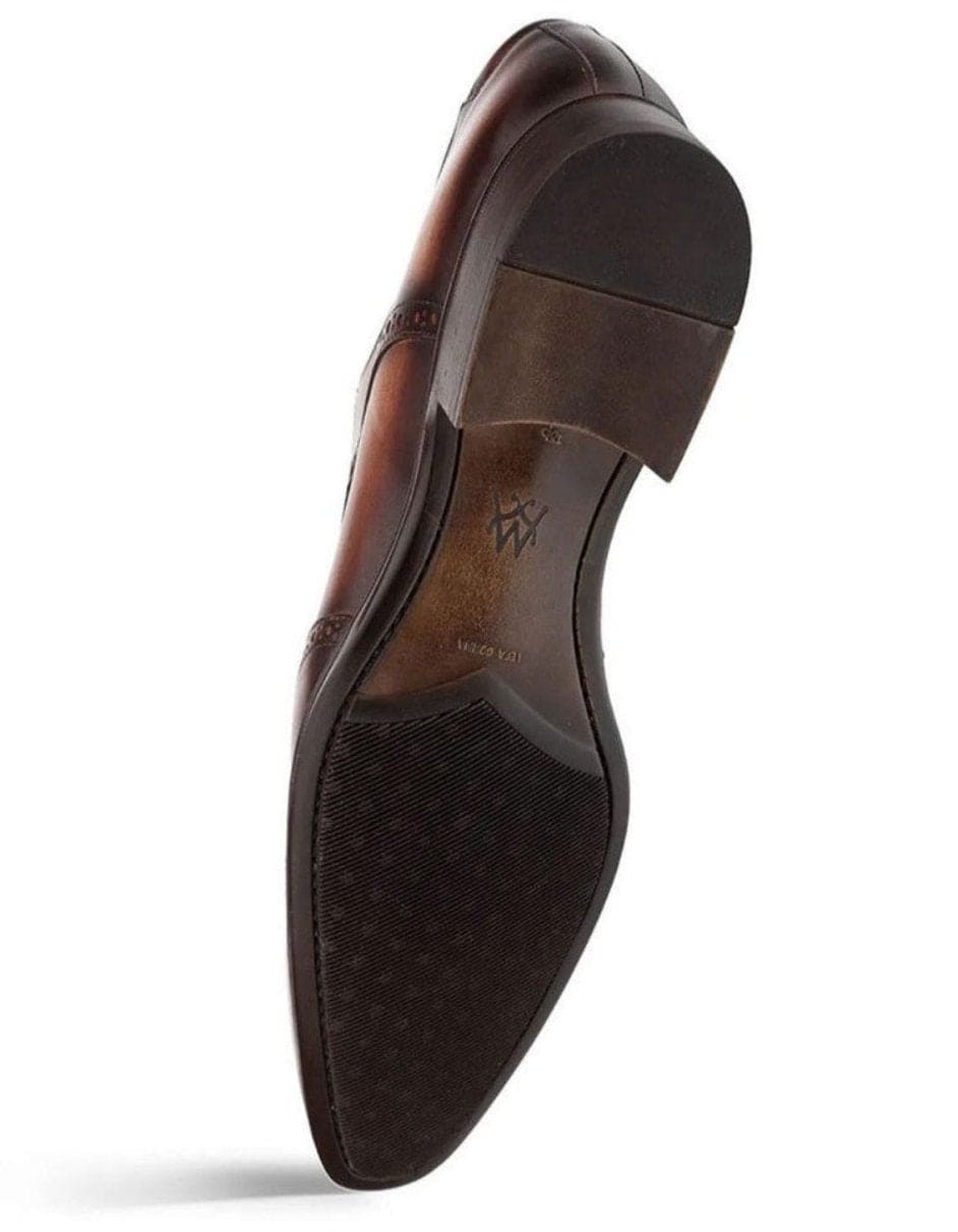 Mezlan Men’s Brown Wingtip Oxford – Italian-Inspired Classic Dress Shoe