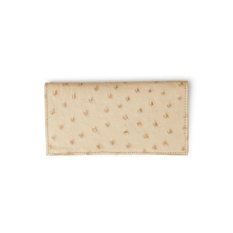 Ferrini Full Quill Ostrich Checkbook