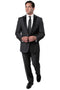 "Charcoal Grey Men's Slim Fit Wedding Tuxedo with One Button Peak Lapel"