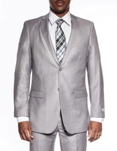 Mens Slim Fit 3 Piece Suits - Vested Slim Fit Suit
