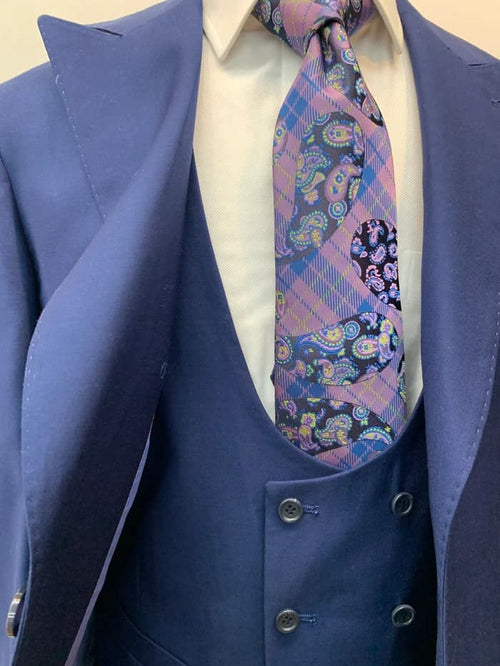 Rossi Man Suit - Tan Gray Black Navy Camel French Blue Suit