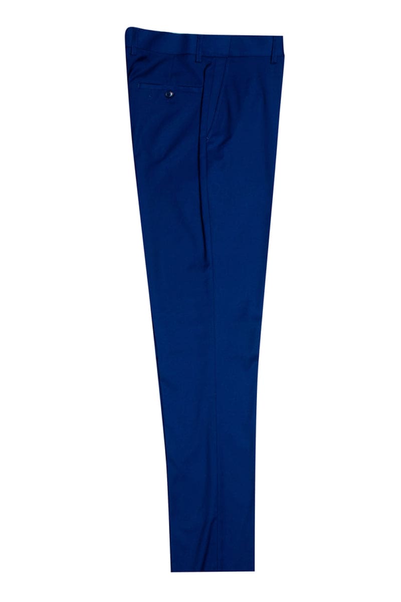 "Mens Stacy Adams Suit - Stacy Adams Suit Men's Indigo Blue Vested One Button Peak Lapel Suit"