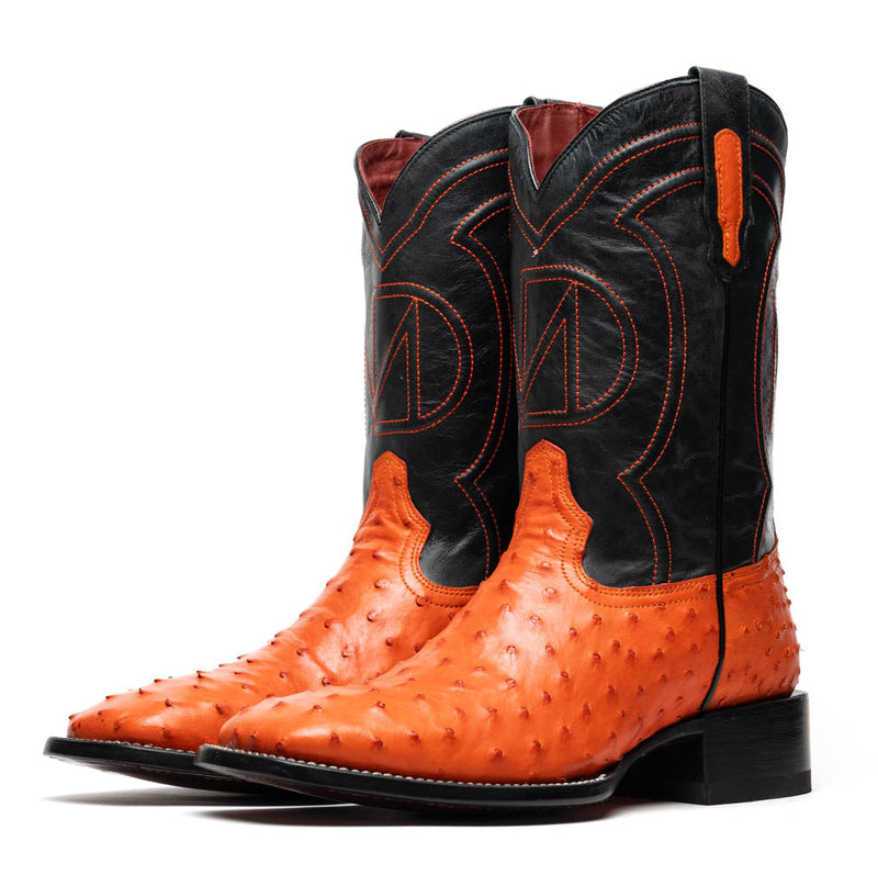 Marco Di Milano "Alabama" Orange Leather Loafers