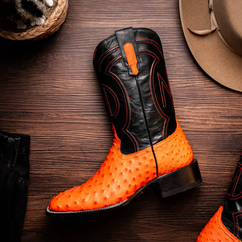 Marco Di Milano "Alabama" Orange Leather Loafers
