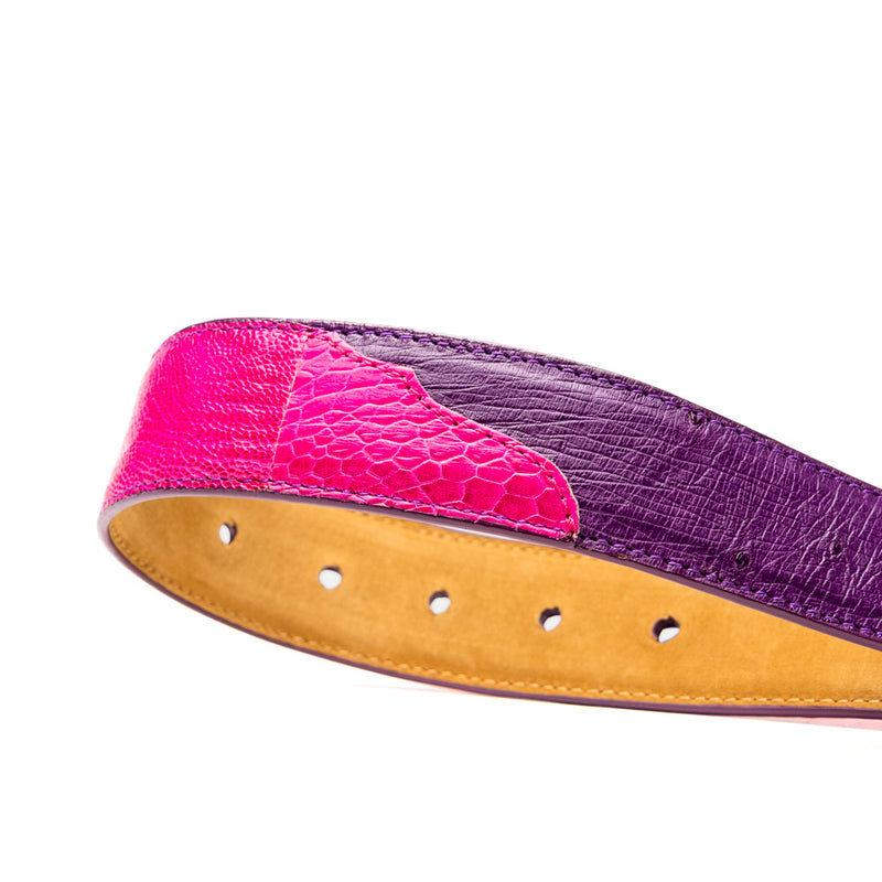 Marco Di Milano Alessio Pink/Purple Leather Belt Loafer