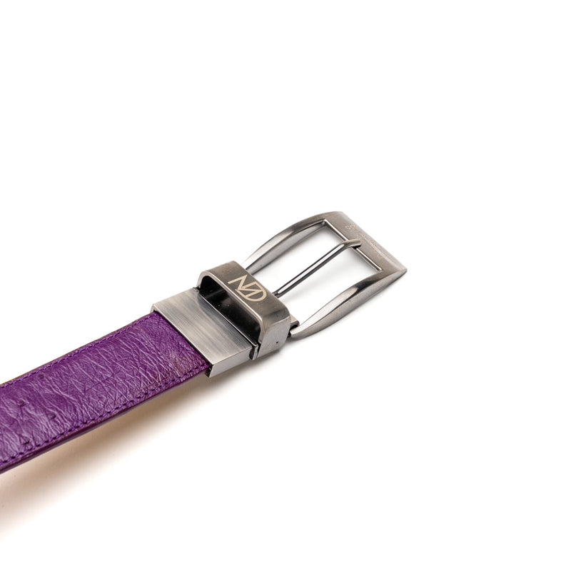 Marco Di Milano Alessio Pink/Purple Leather Belt Loafer
