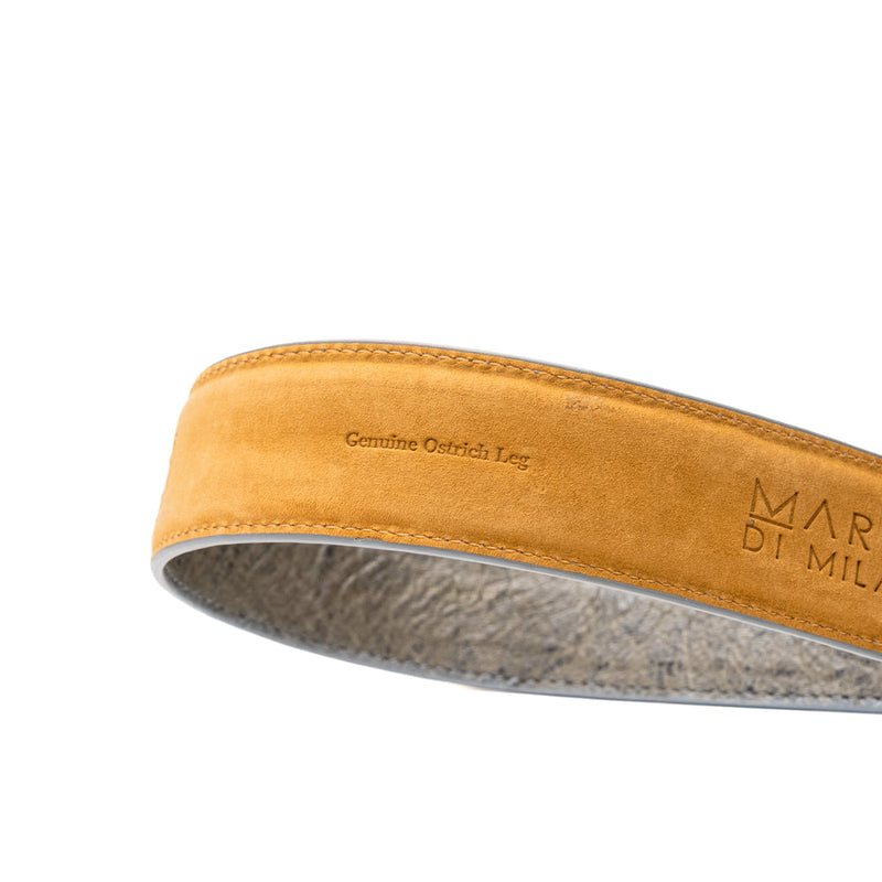 Marco Di Milano Alessio Belt: Luxury White/Gray Leather Shoes