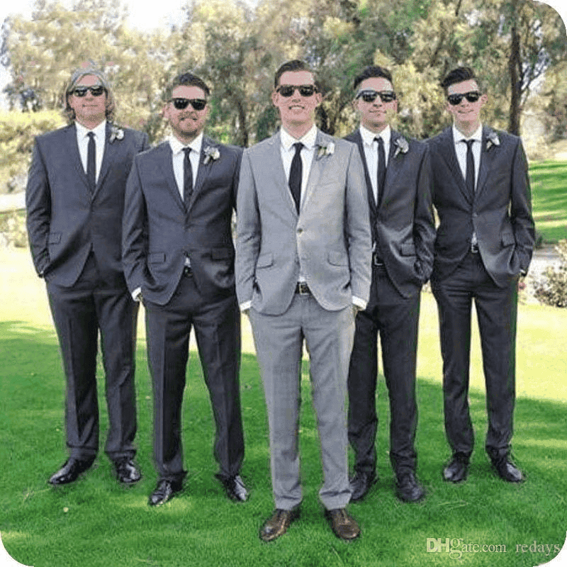 Groomsmen clearance attire gray