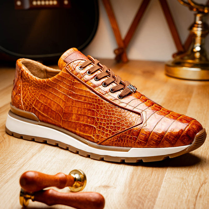 Marco Di Milano Alonzo Cognac Leather Dress Shoe
