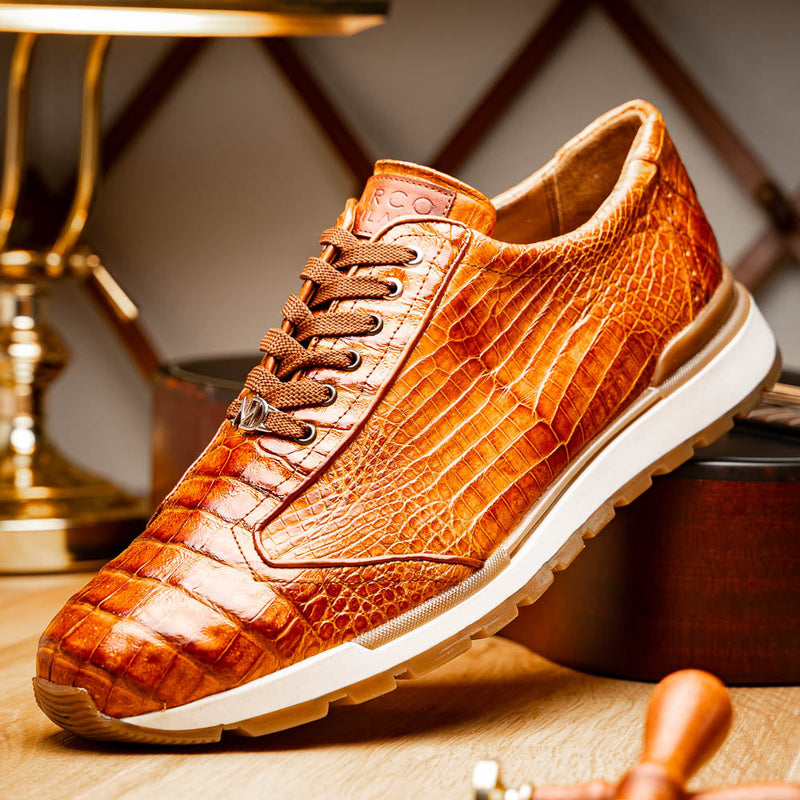 Marco Di Milano Alonzo Cognac Leather Dress Shoe