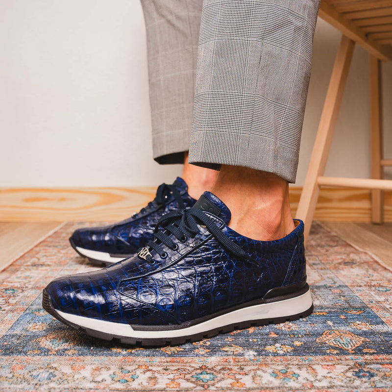 Marco Di Milano Alonzo Navy Leather Dress Shoe