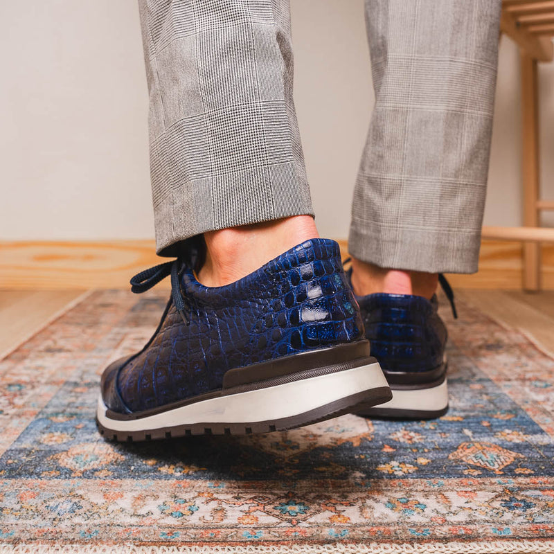 Marco Di Milano Alonzo Navy Leather Dress Shoe
