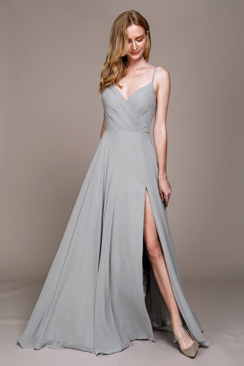 Amelia Couture 477 Simple Adjustable Straps Prom Evening Gown
