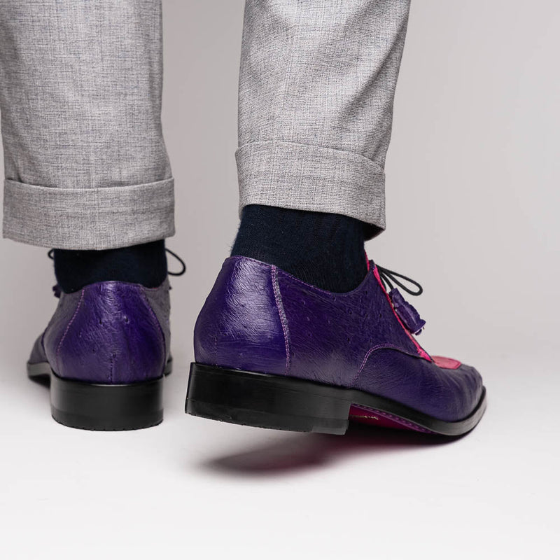 Marco_Di_Milano Andretti: Pink Suede Loafers