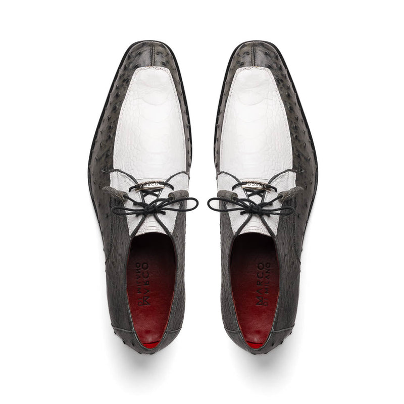 Marco Di Milano Andretti White/Gray Leather Loafer