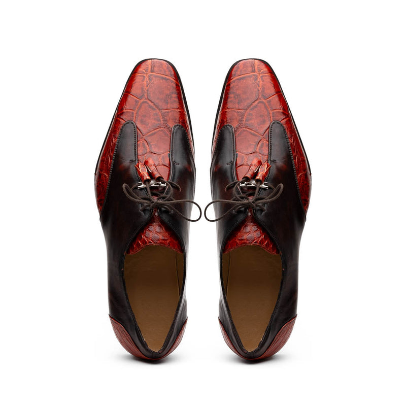 Marco Di Milano Anzio: Rustic Cognac Leather Shoe
