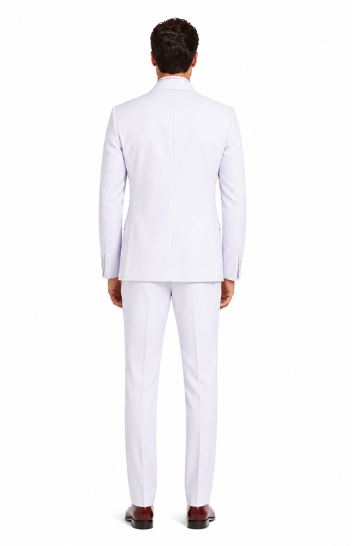 Apollo King Men's 2pc Double Breasted Suit Pleated Pants