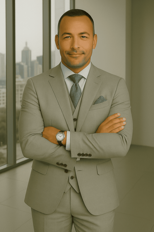 Wool Suit - Italian Made Business Suit by Statement Men's 3 Piece 100% Wool Fashion Suit - Bold Colors