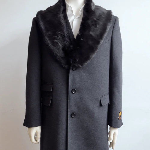 Mens Mid-Length Coats - 3/4 Length Mens Coat
