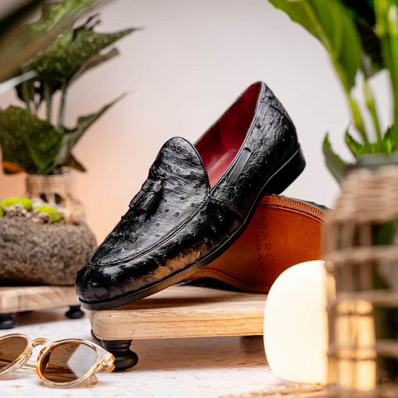 Marco Di Milano Aubiere Black Leather Dress Shoe