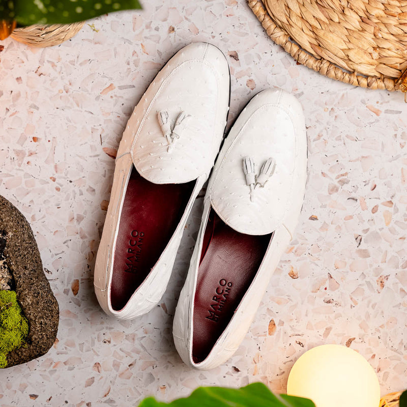 Marco Di Milano Aubiere White Leather Luxury Shoe