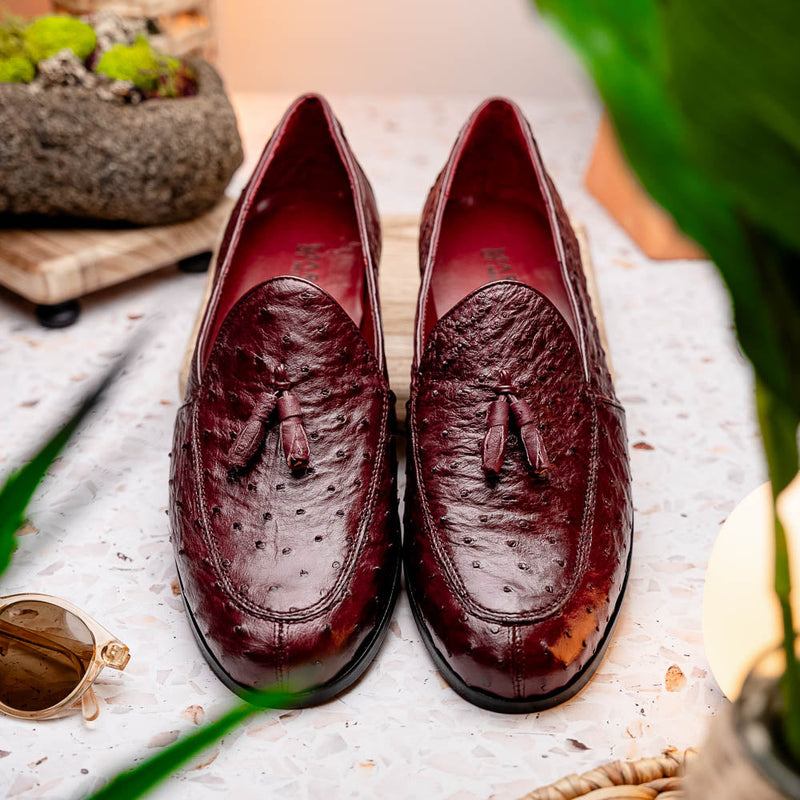 Marco_Di_Milano Aubiere Wine Leather Dress Shoe